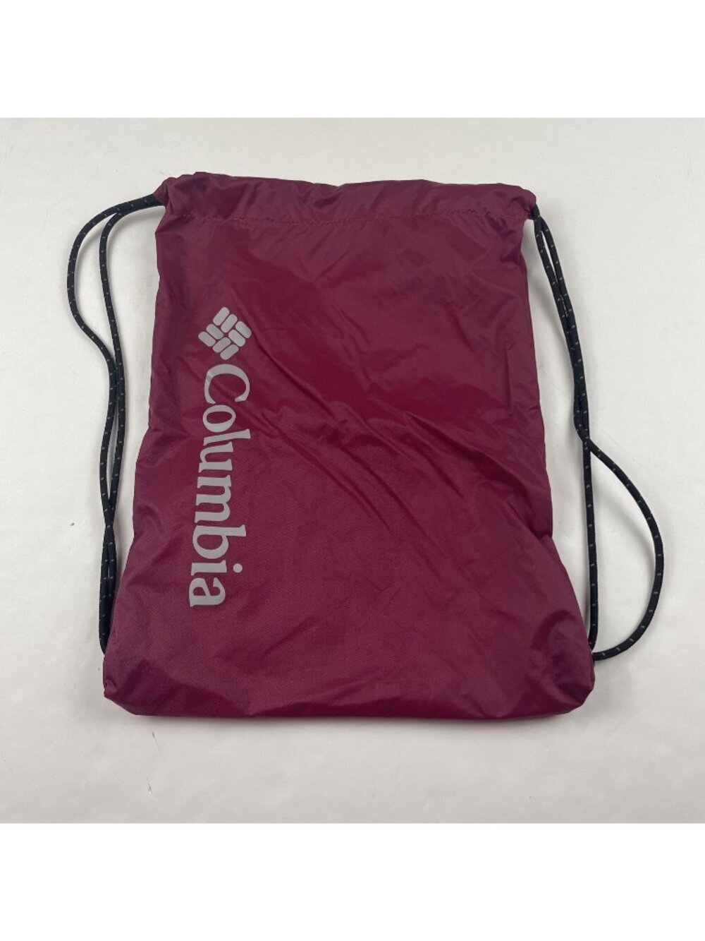 Columbia Sportswear Drawstring Sack Backpack 17" x 13" Bag Purple Nylon